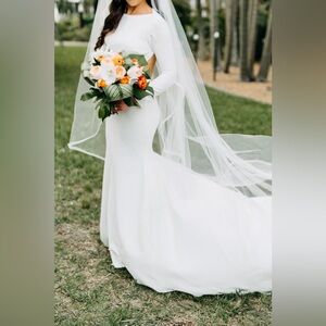 Sarah Seven Custom Wedding Dress | Ivory | Size (4/6)